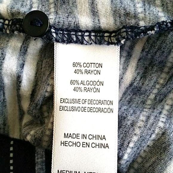 Lucky Brand Blue Stripe T Shirt Trapeze Dress - Picture 9 of 9